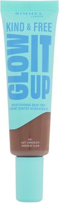 Immagine prodotto Rimmel London Rimmel Kind & Free Glow It Up Moisturising Skin Tint In Soft Chocolate - Soothes And Calms (601 Cioccolato morbido)