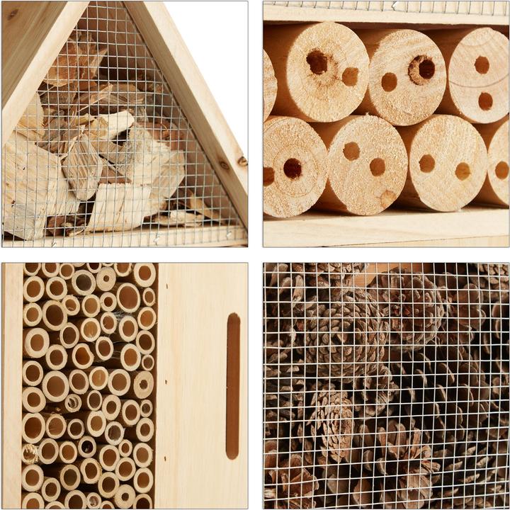 Actual product image Relaxdays Insect Hotel (Ladybirds, Lacewings, Bee, Wild bees, Butterflies)