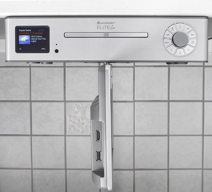 Immagine prodotto Soundmaster KTD1020SI Centro multimediale sotto il mobile con radio DAB+/FM, lettore CD e TV LCD DVB-T2/C da (DAB, FM, Bluetooth, WiFi)