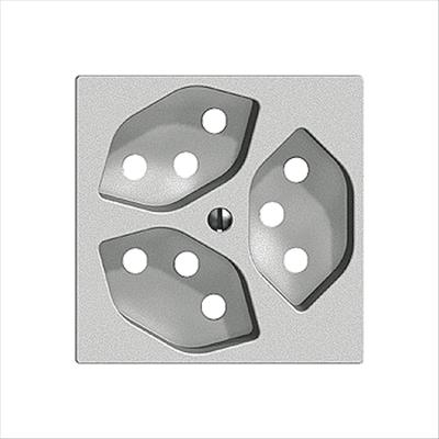 Immagine prodotto Feller EDIZIO DUE set coperchio presa 3xT13 argento