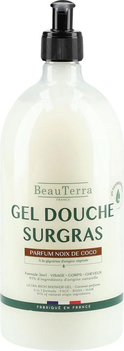 Image du produit BeauTerra gel douche surgras coco (1000 ml)