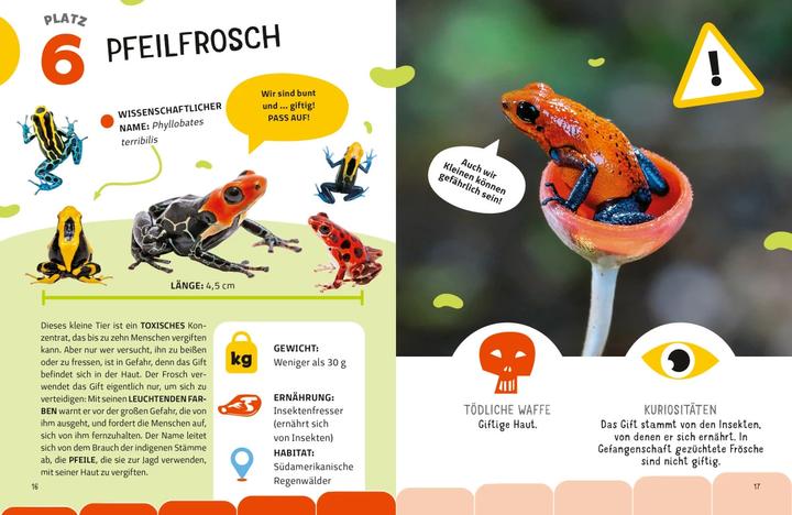 Produktbild National Geographic Die tödlichsten Tiere. Ein aufregendes Count-Down der gefährlichsten Tiere (Top Ten) (Deutsch, Massimo Miato, Cristina Banfi, 2024)