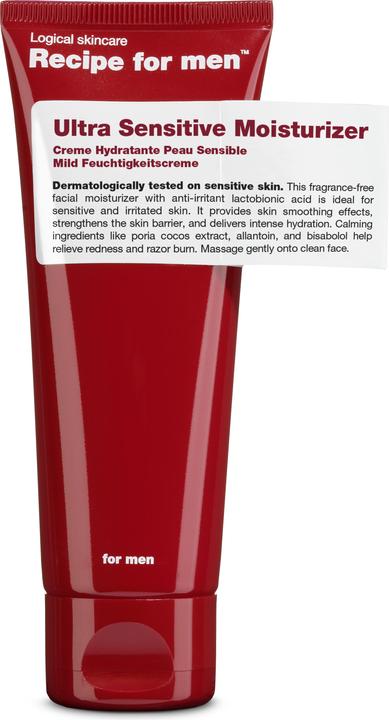 Produktbild Recipe for men Ultra Sensitive Moisturizer (75 ml, 24h Creme)