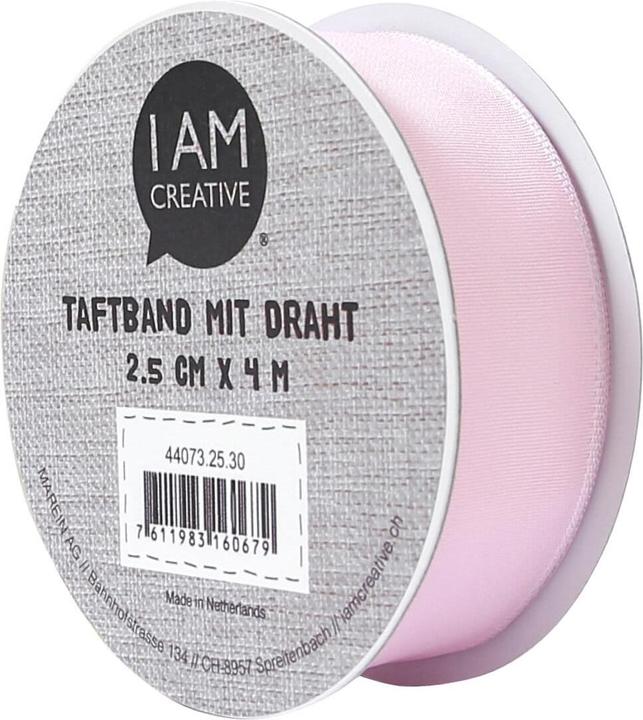 Produktbild I Am Creative Taftband mit Drahtrand (Geschenkband, 1 x)