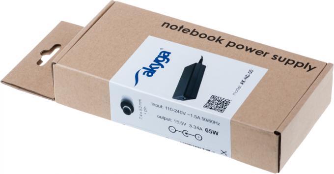 Actual product image Akyga Notebook adapter is dedicated AK-ND-05 DELL 19V (65 W)