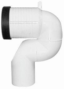 TOTO Drain bend for floor drain with wall clearance, white