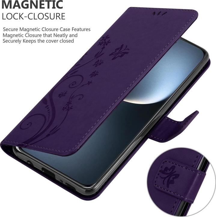 Immagine prodotto Cadorabo Custodia per Honor Magic 7 Lite Flower Book (Honor Magic7 Lite)