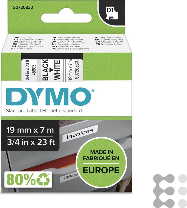 Immagine prodotto Dymo S0720830 Nastro standard (1.90 cm, Bianco)