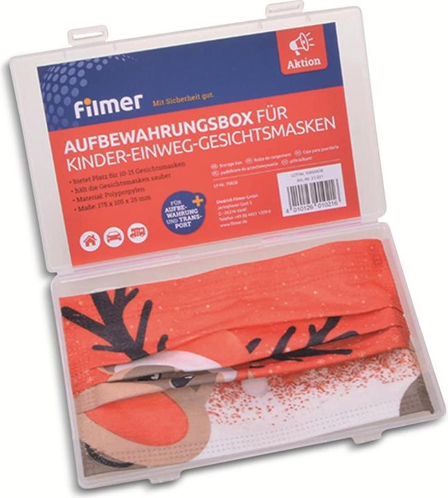 Produktbild Filmer Aufbewahrungsbox 21021, für Kinder-Einweg-Mundschutzmasken (1 x)
