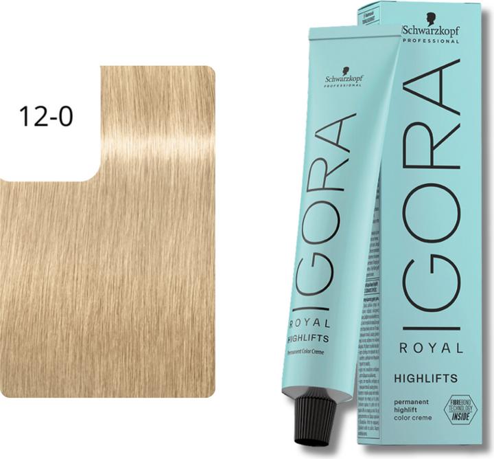 Actual product image Schwarzkopf Igora Royal Permanent Colour Cream (12-0 Special Blonde Natural)