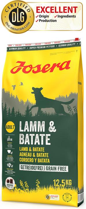 Produktbild Josera Lamm & Batate (Adult, 1 Stk., 12500 g)