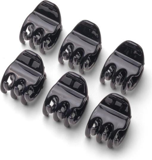 Trisa Klassische Haarklammer rund 2.2 cm schwarz 6 Stk (6 Stk.)