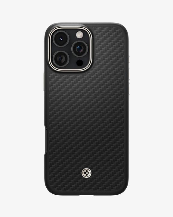 Actual product image Spigen Enzo Aramid Mag Magsafe case for iPhone 16 Pro Max 6,9" black/natural (Apple iPhone 16 Pro Max)