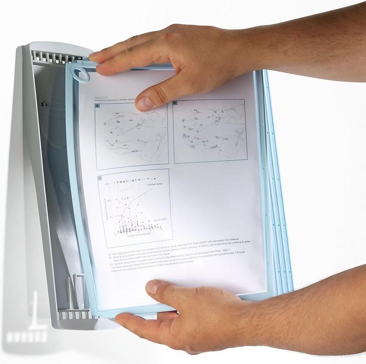 Actual product image Durable SHERPA document display carousel wall portrait
