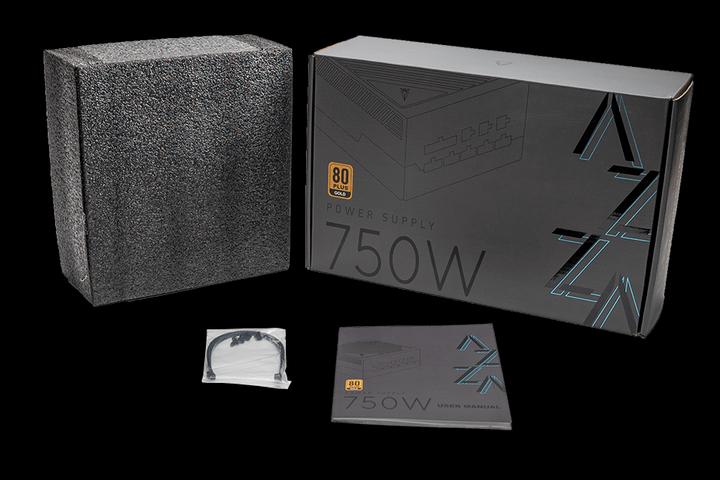 Actual product image Linkworld PSAZ-750G power supply 80+ GOLD retail (750 W)