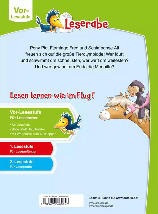 Image du produit Ravensburger Die Tierolympiade (Allemand, Henriette Wich, 2021)