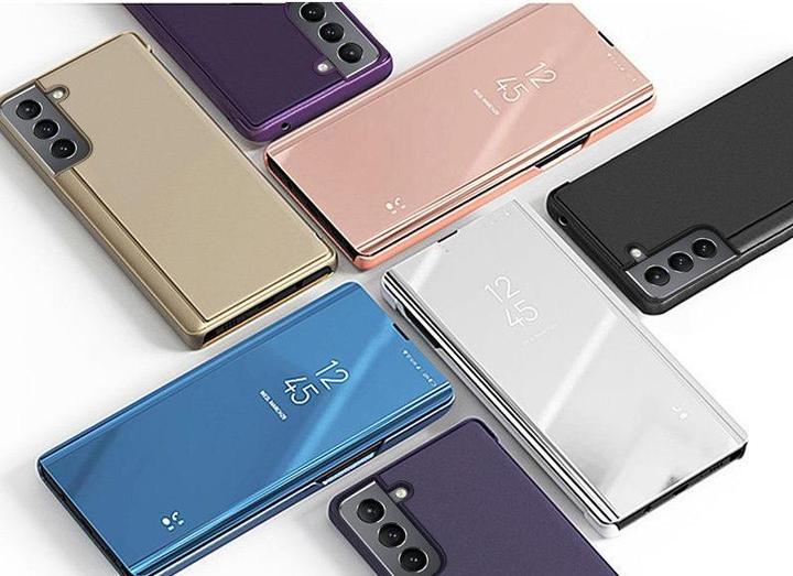 Productafbeelding Hurtel Clear View Case flip cover voor Samsung Galaxy S22 + (S22 Plus) zwart (Samsung Galaxy S22+)