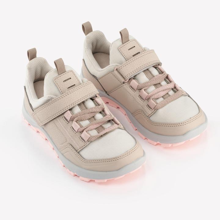 Produktbild Quechua Wanderschuhe Kinder Gr. 28–34 niedrig Klettverschluss Wandern - NH500 beige/rosa (30)