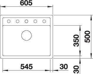 Actual product image Blanco Dalago 6-F (60.50 cm, 50 cm)