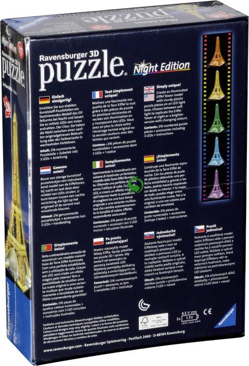 Produktbild Ravensburger Eiffelturm bei Nacht (216 Teile)