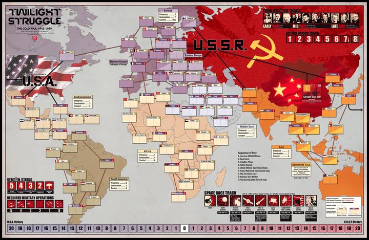 Actual product image GMT Twilight Struggle - Deluxe Edition 8th printing (English)