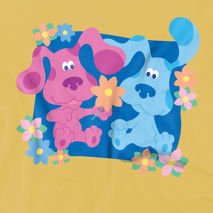 Immagine prodotto Blue´s Clues Blue's Clues Maglietta Magenta (Personaggio di Blue's Clues) Fiori Uomo (XL)