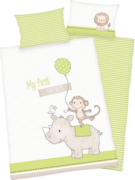 Herding Baby bedding My first friends (100 x 135 cm, 40 x 60 cm)
