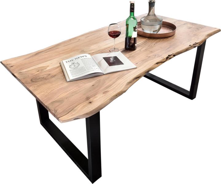 Produktbild SIT Möbel Massivholztisch Ux3.6 Akazie natur-antikschwarz (200 x 76 x 100 cm)