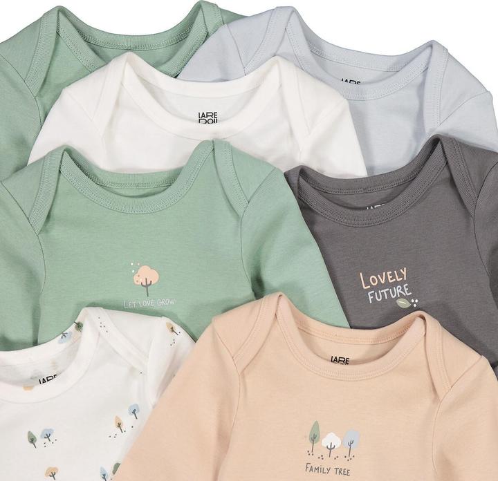 Actual product image La Redoute Collections 7-pack of slip-on bodysuits (56, 54 C)