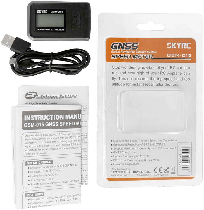 Produktbild SkyRC GPS Geschwindigkeits Messgerät (Drohnen GPS, Universal)