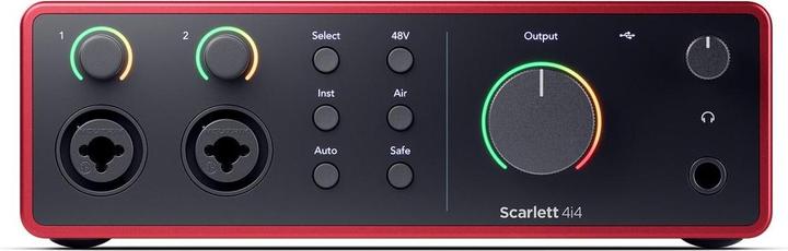 Actual product image Focusrite Scarlett 4i4 – 4th Generation (USB)