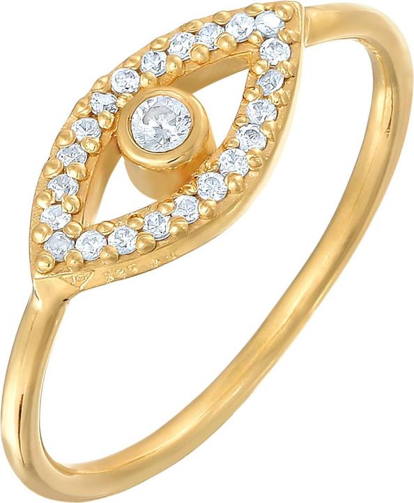 Produktbild Elli Ring Evil Eye Zirkonia Kristalle 925 Silber (58, 925 Silber)
