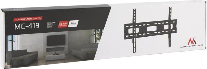 Image du produit Maclean Support TV mural max VESA 600x400 32-100 80kg MC-419 (Mur, 100", 80 kg)