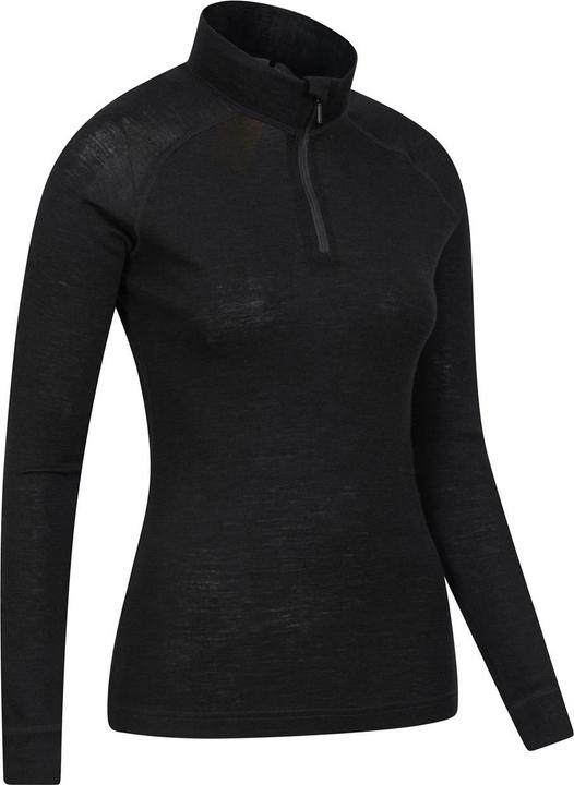 Immagine prodotto Mountain Warehouse Top termico con zip in laine mérinos per donne e uomini (42)