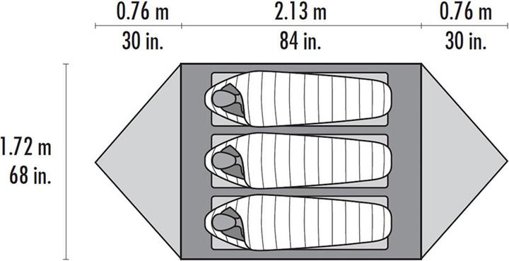 Image du produit Msr Mutha Hubba NX (Tente igloo, 2.07 kg, 3 personnes)