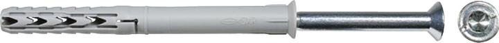 Actual product image Fischer Frame anchor R 88542 SXR 10x200 T screw steel galv. zinc-plated / anchor nylon (50 pcs.)