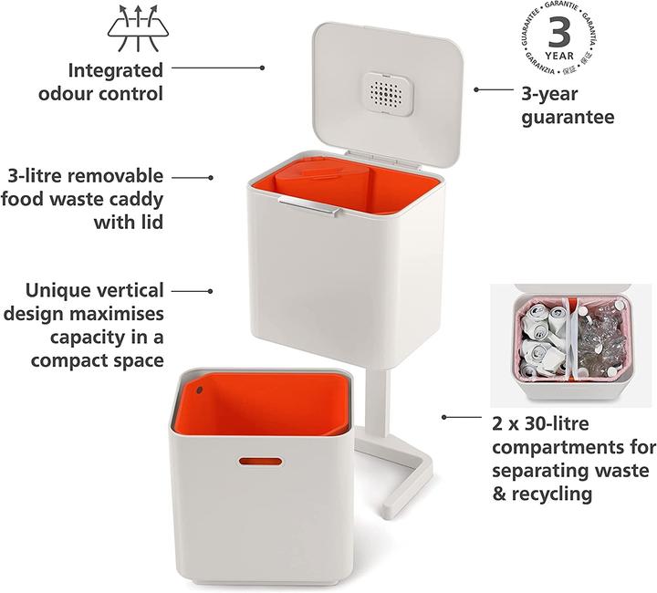 Immagine prodotto Joseph Joseph Totem dei rifiuti intelligenti Max (60 l)