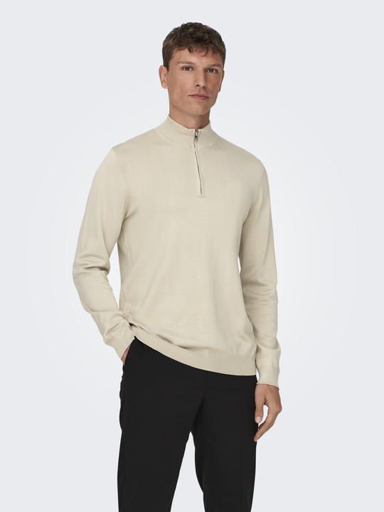 Image du produit Only & Sons Pull-over en tricot semi-zip (M)