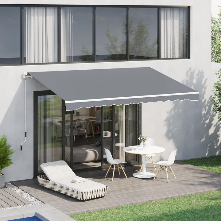 Produktbild Outsunny Gelenkmarkise mit Handkurbel (2.45 m)