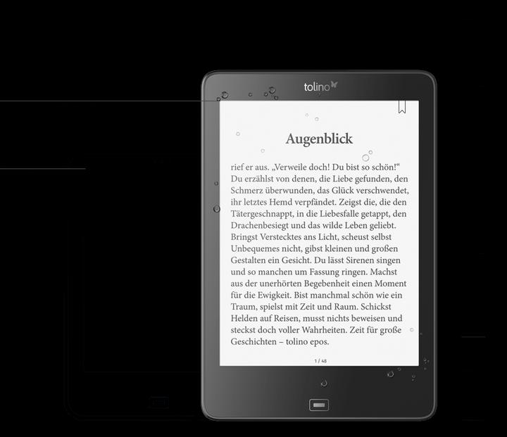 Immagine prodotto tolino epos (7.80", 8 GB, Nero)