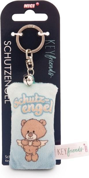 Actual product image Magni NICI Schlüsselanhänger Mini Plüschkissen Schutzengel mit Glöckchen 8cm