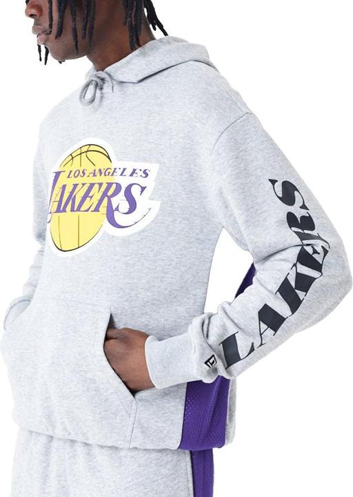 New Era Oversized Hoody MESH PANEL Los Angeles Lakers - L (L)