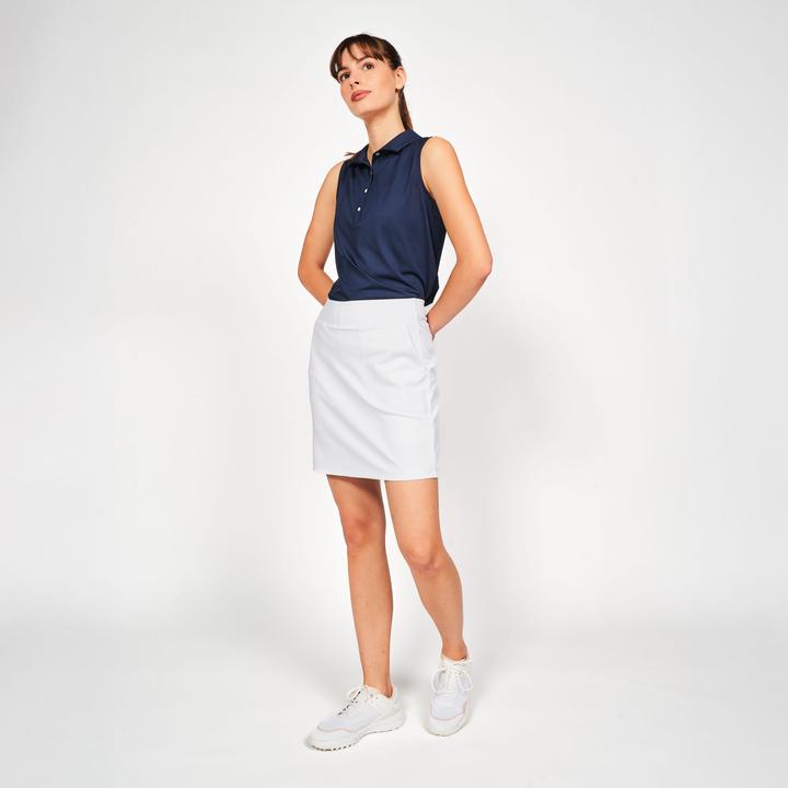 Actual product image Inesis Damen Golf Poloshirt ärmellos - WW500 marineblau (XL)