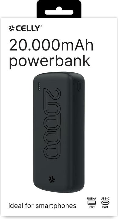 Produktbild Celly PowerBank Energy 20000mAh Evo (20000 mAh, 10.50 W, 74 Wh)