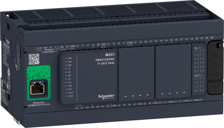 Image du produit Schneider Electric CONTRÔLEUR M241-40IO RELAY ETHERNET