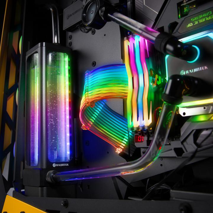 Actual product image Raijintek ANTILA D5 EVO RBW pump with AGB, ARGB