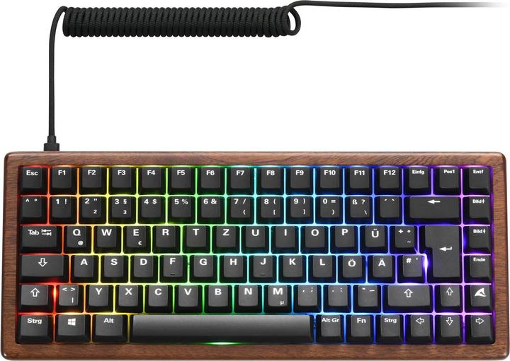 Image du produit Sharkoon SKILLER SGK50 S3 Wood PBT (holz/schwarz, DE-Layout, Gateron G Pro 3.0 Yellow) (DE)