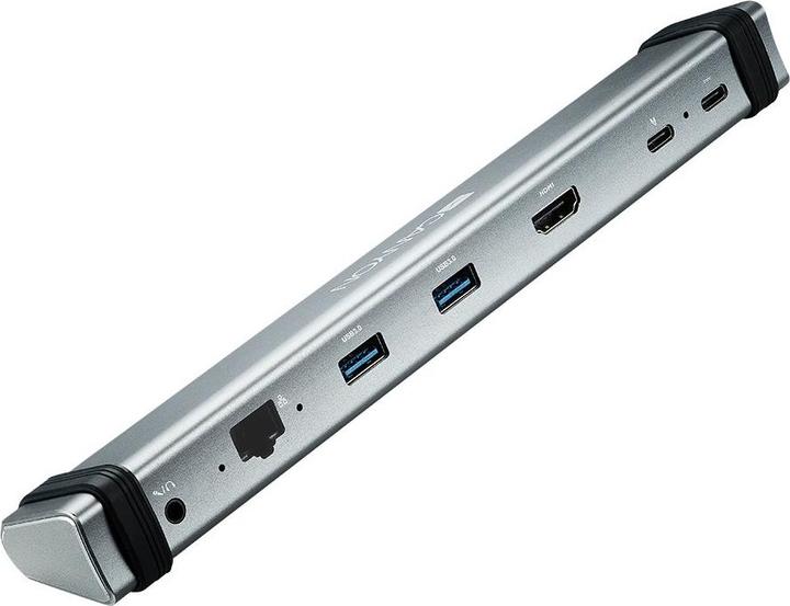Produktbild Canyon DS-6 Multiport Docking Station with 7 jungtys: 2*Type C+1*HDMI+2*USB3.0+1*RJ45+1*audio 3.5mm (USB-C, 7 Ports)