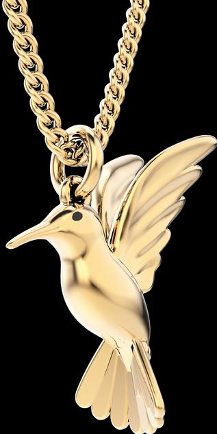 Image du produit MTM Collier Humming Bird (Or 18k, Laiton, 43 cm)