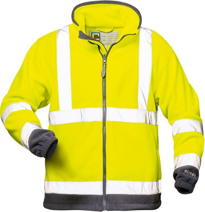 Actual product image Magni Elysee high-visibility fleece jacket "Valentin", 1 piece, size 3XL, yellow/navy, 22709-3XL (3XL)